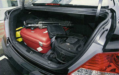 Вместимость багажника Hyundai Solaris