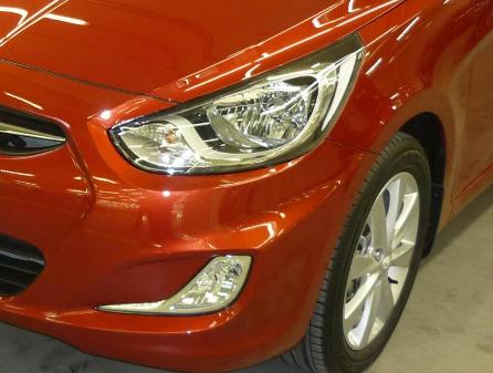 Фара и противотуманная фара Hyundai Solaris